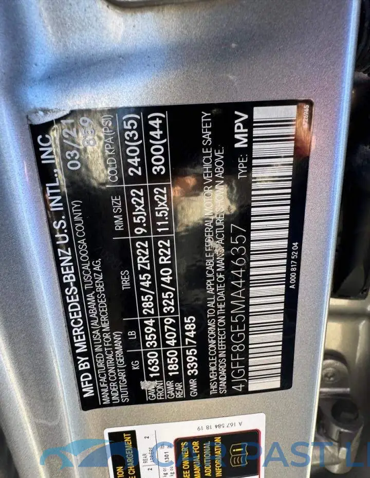 4JGFF8GE5MA446357# 13