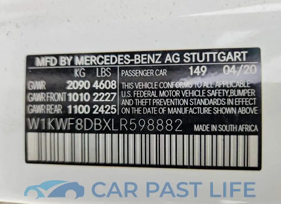 W1KWF8DBXLR598882# 13