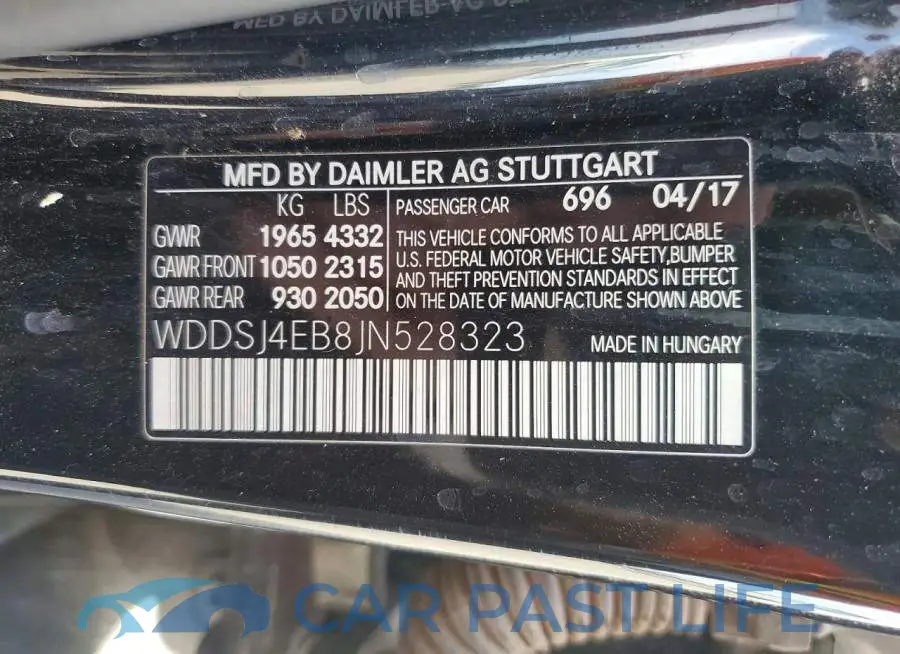 WDDSJ4EB8JN528323# 12