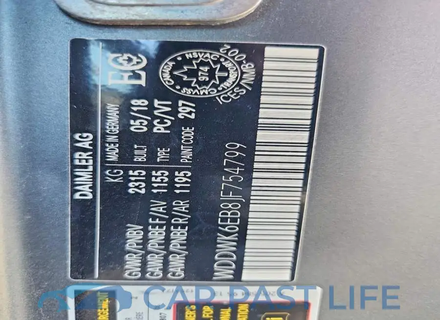 WDDWK6EB8JF754799# 12