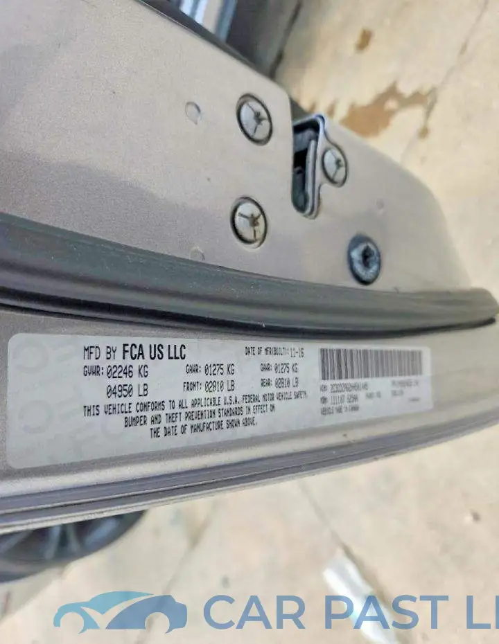 2C3CDZAG2HH501405# 12