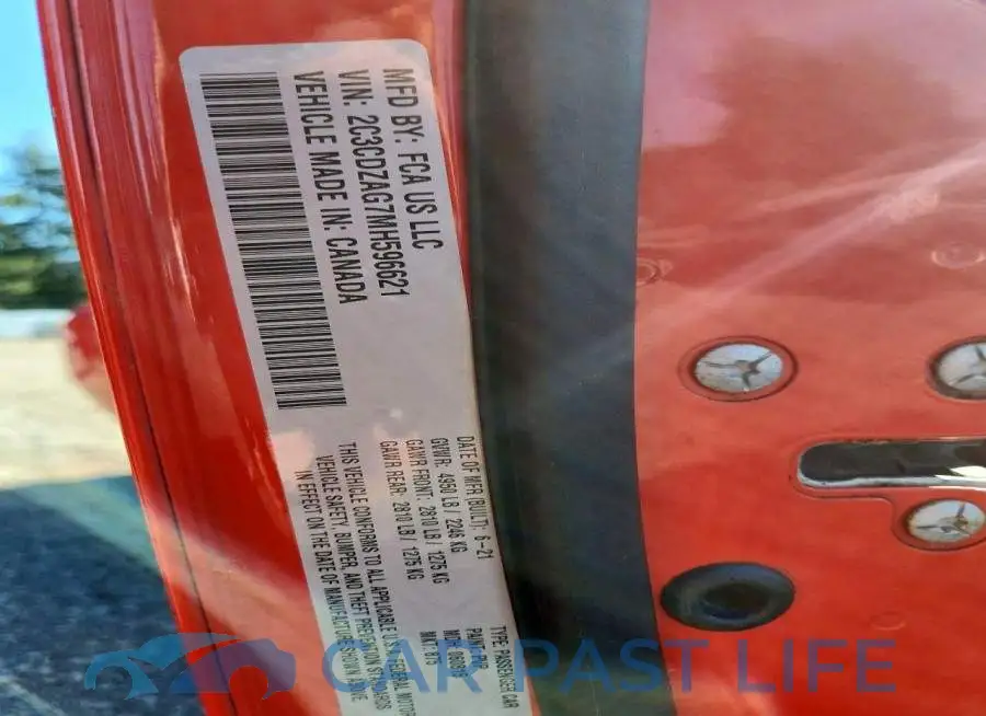 2C3CDZAG7MH596621# 12