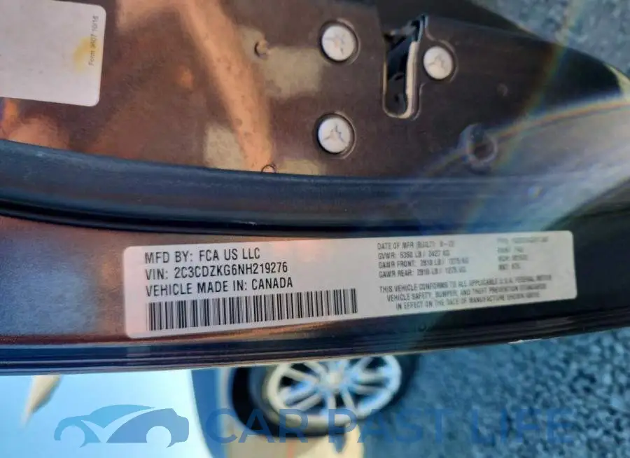 2C3CDZKG6NH219276# 12