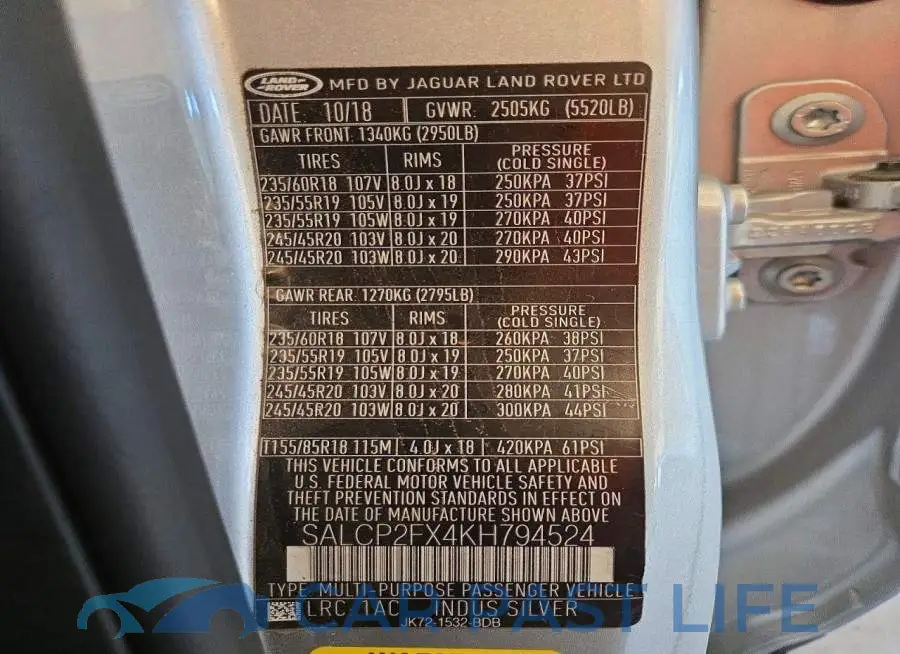 SALCP2FX4KH794524# 13