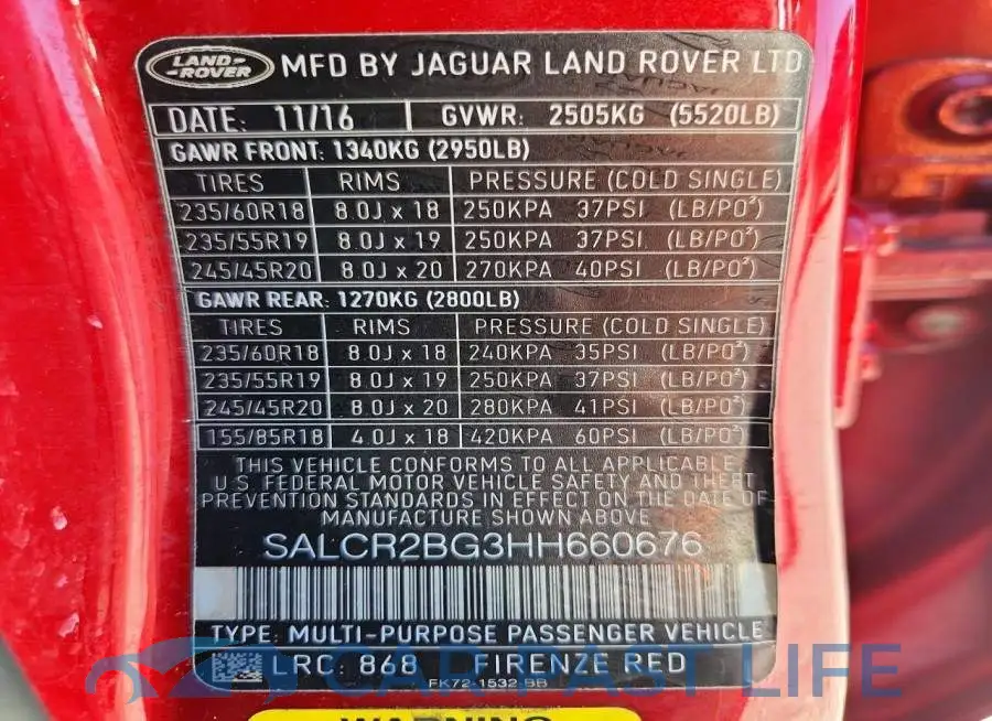 SALCR2BG3HH660676# 13