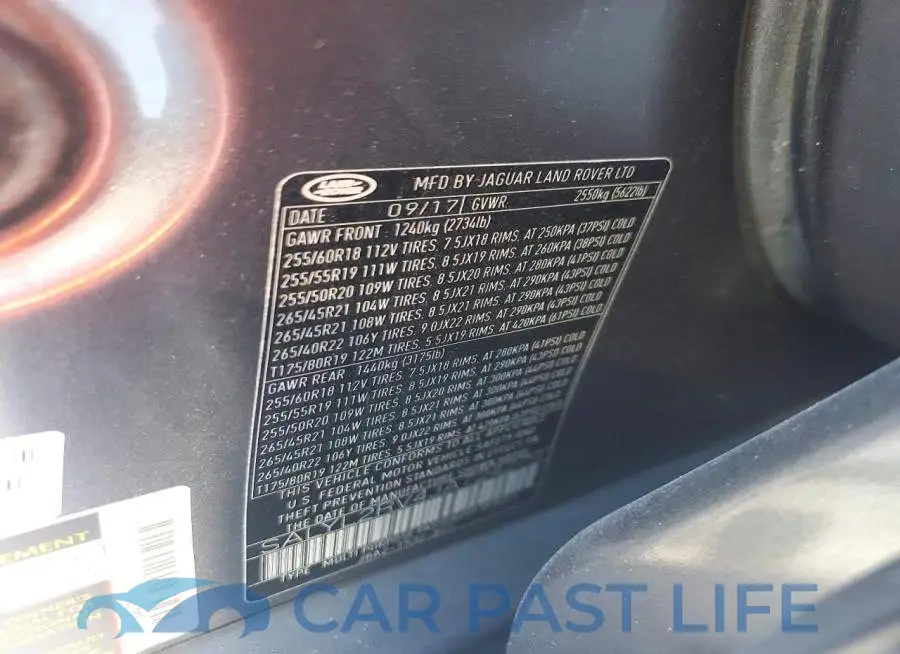 SALYL2RV4JA724279# 13