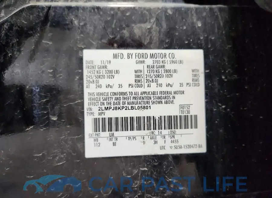 2LMPJ8KP2LBL05801# 14