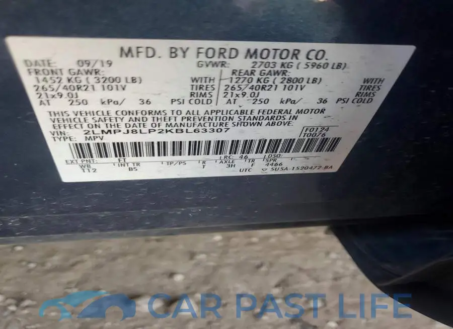 2LMPJ8LP2KBL63307# 13