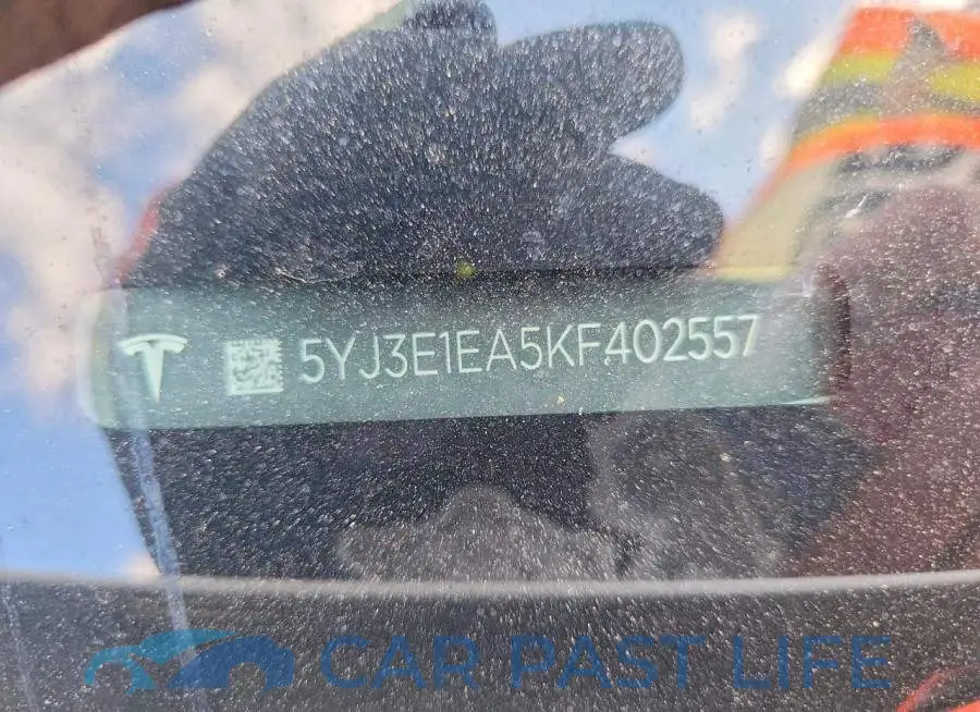 5YJ3E1EA5KF402557# 12