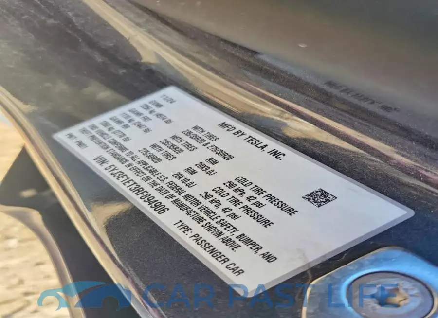 5YJ3E1ET3RF894906# 12