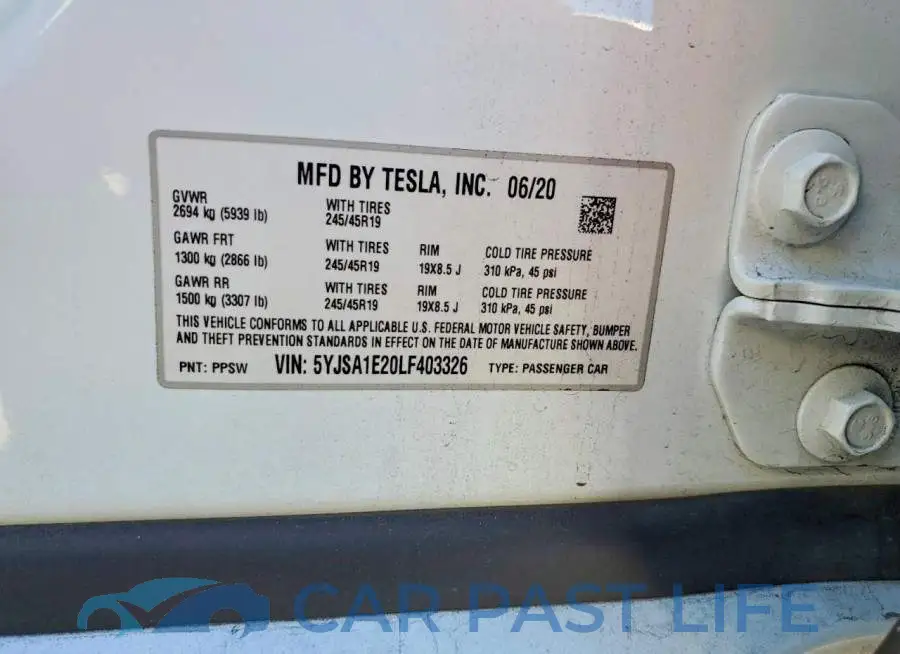 5YJSA1E20LF403326# 12