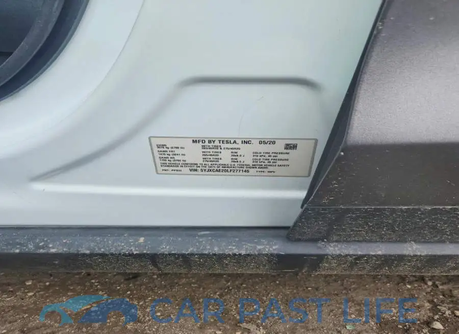 5YJXCAE20LF277145# 12