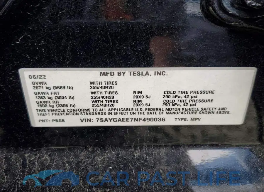 7SAYGAEE7NF490036# 13