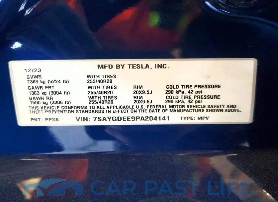 7SAYGDEE9PA204141# 12