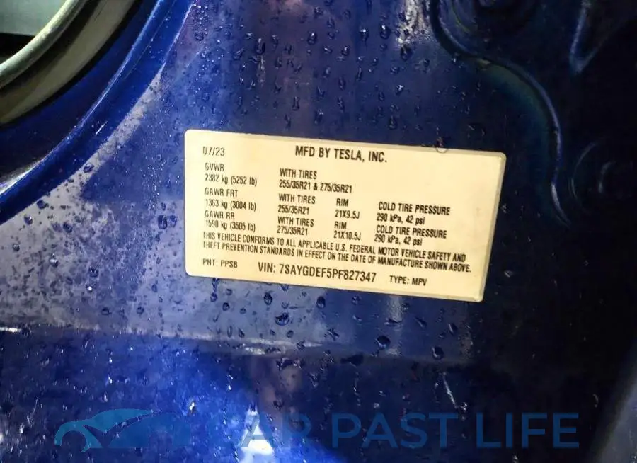 7SAYGDEF5PF827347# 13