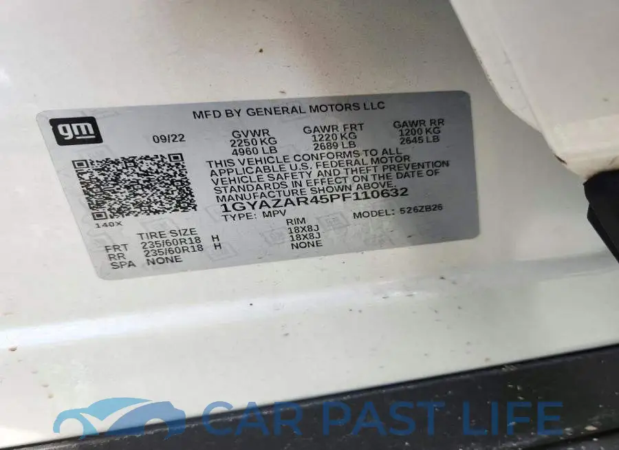 1GYAZAR45PF110632# 13