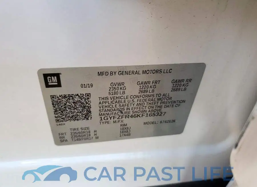 1GYFZFR46KF165327# 13