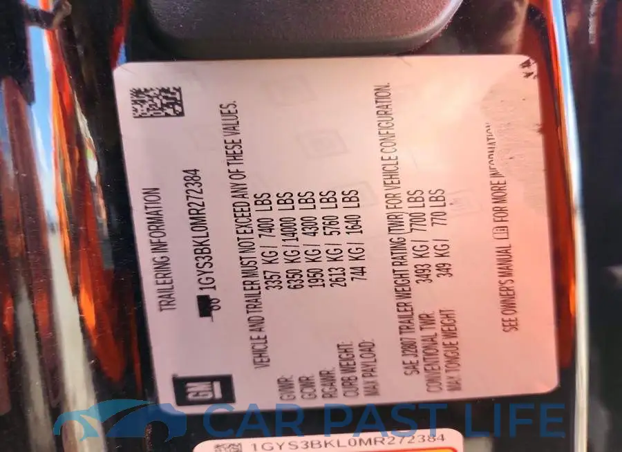 1GYS3BKL0MR272384# 13