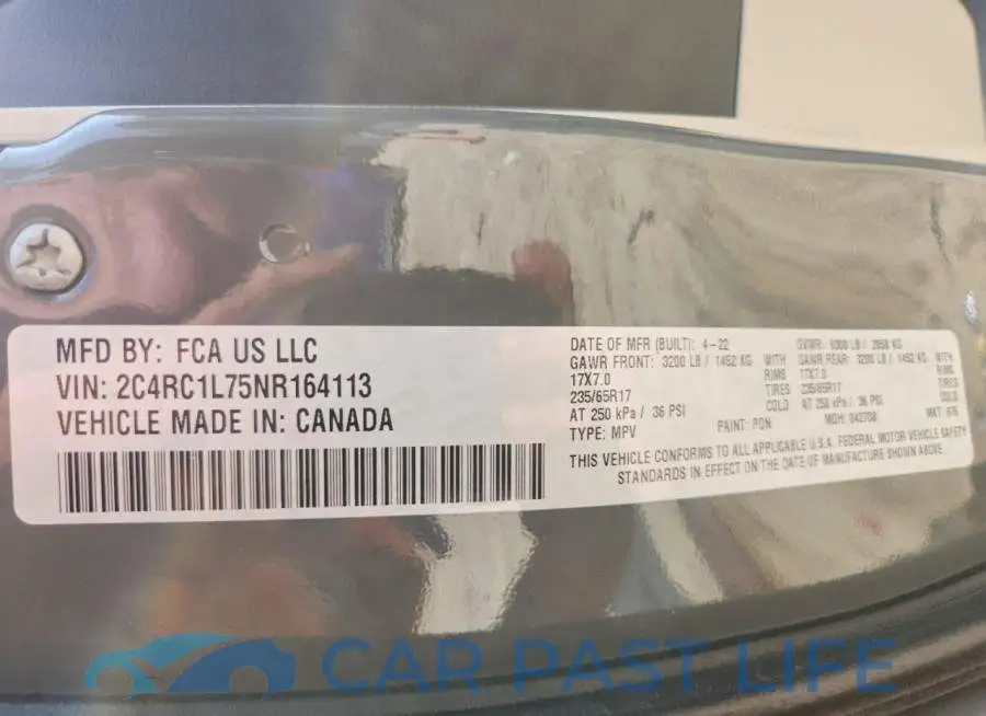 2C4RC1L75NR164113# 14