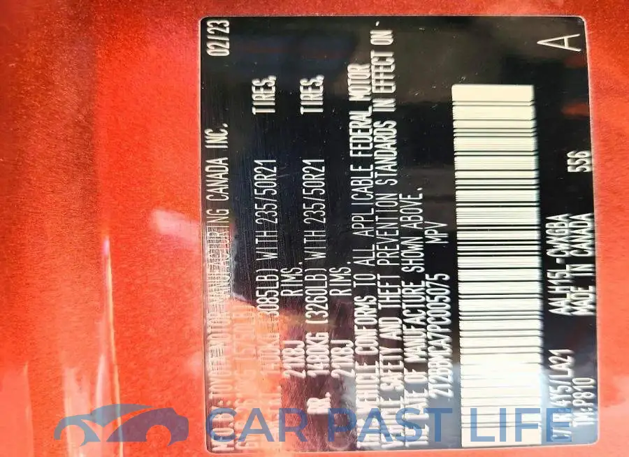 2T2BBMCA7PC005075# 13