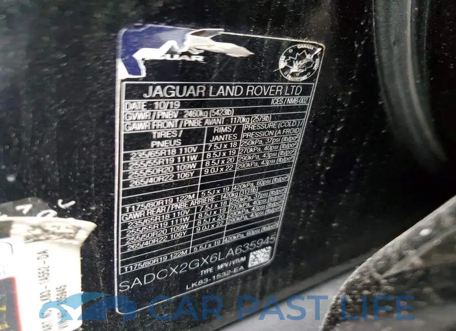 SADCX2GX6LA635945# 14