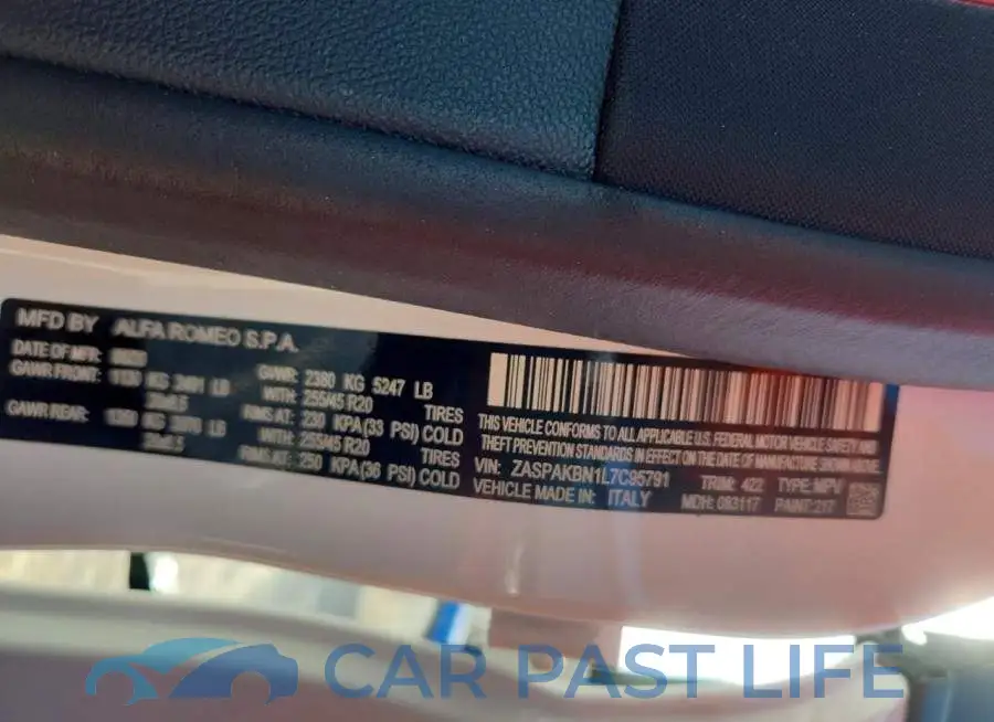 ZASPAKBN1L7C95791# 12