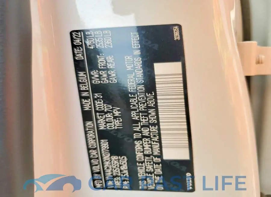 YV4AC2HKXN2779901# 12
