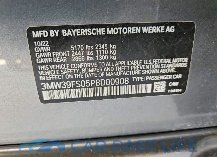 3MW39FS05P8D00908# 12