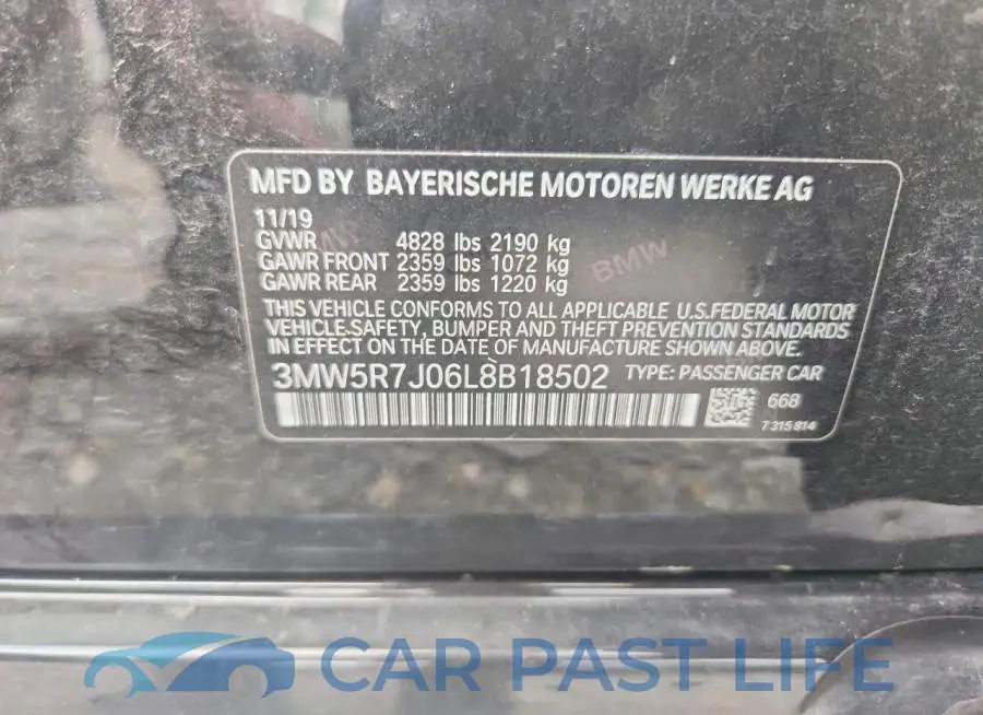 3MW5R7J06L8B18502# 12