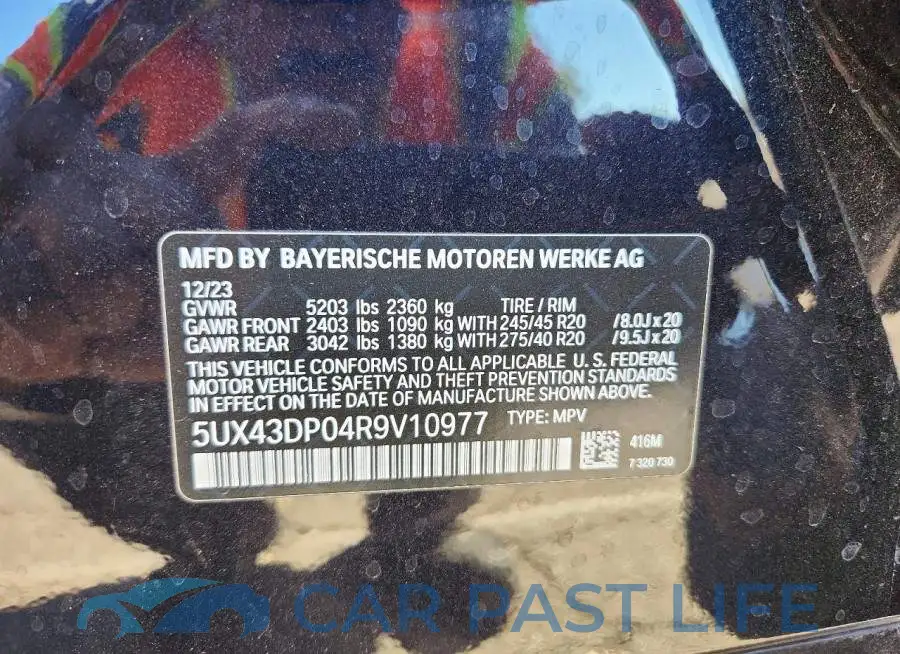 5UX43DP04R9V10977# 14
