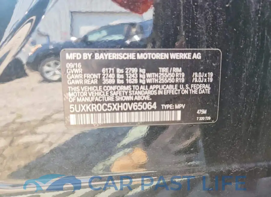 5UXKR0C5XH0V65064# 13