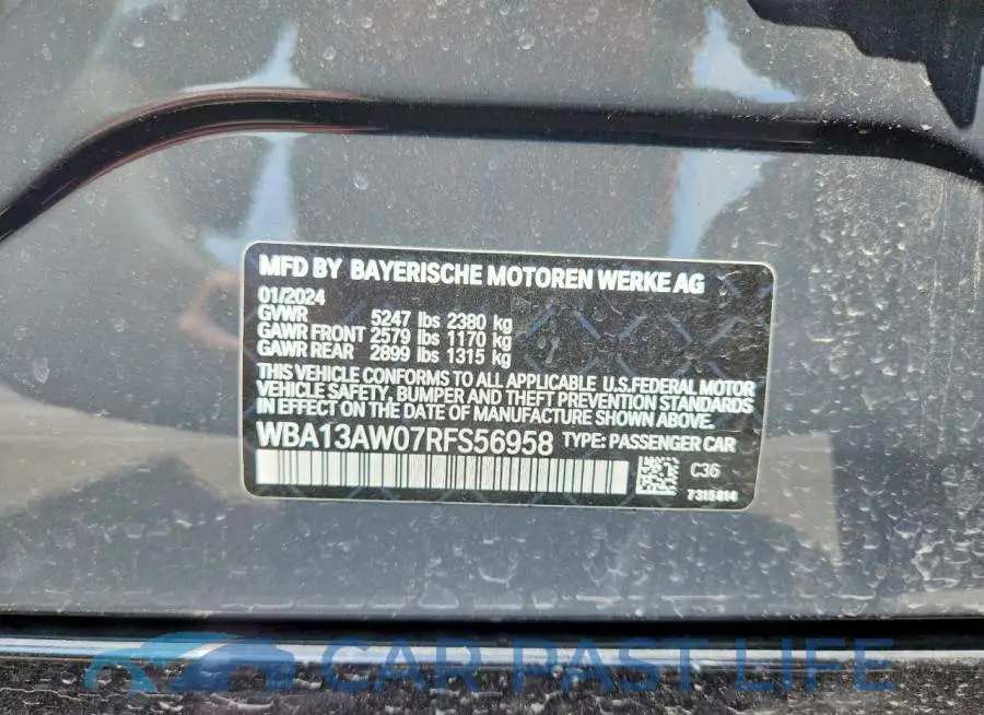 WBA13AW07RFS56958# 12