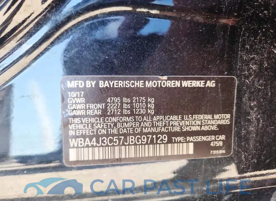 WBA4J3C57JBG97129# 12