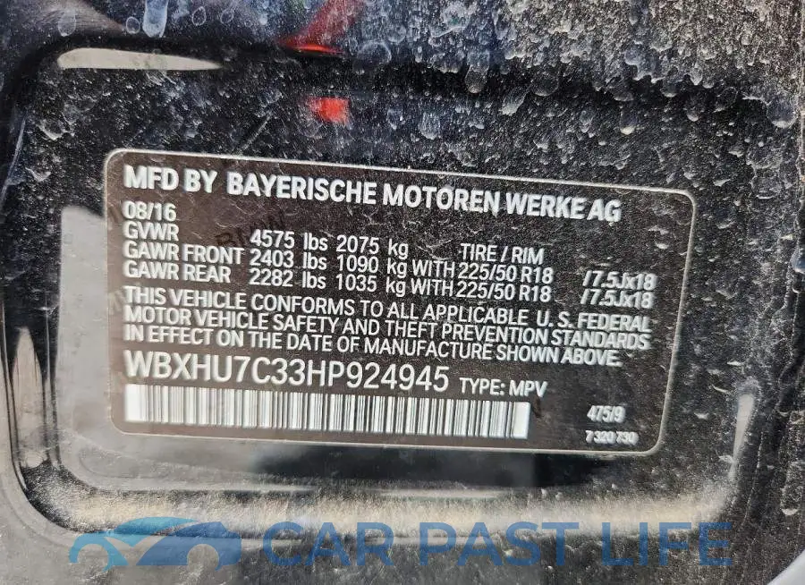 WBXHU7C33HP924945# 14