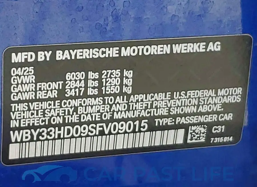 WBY33HD09SFV09015# 12