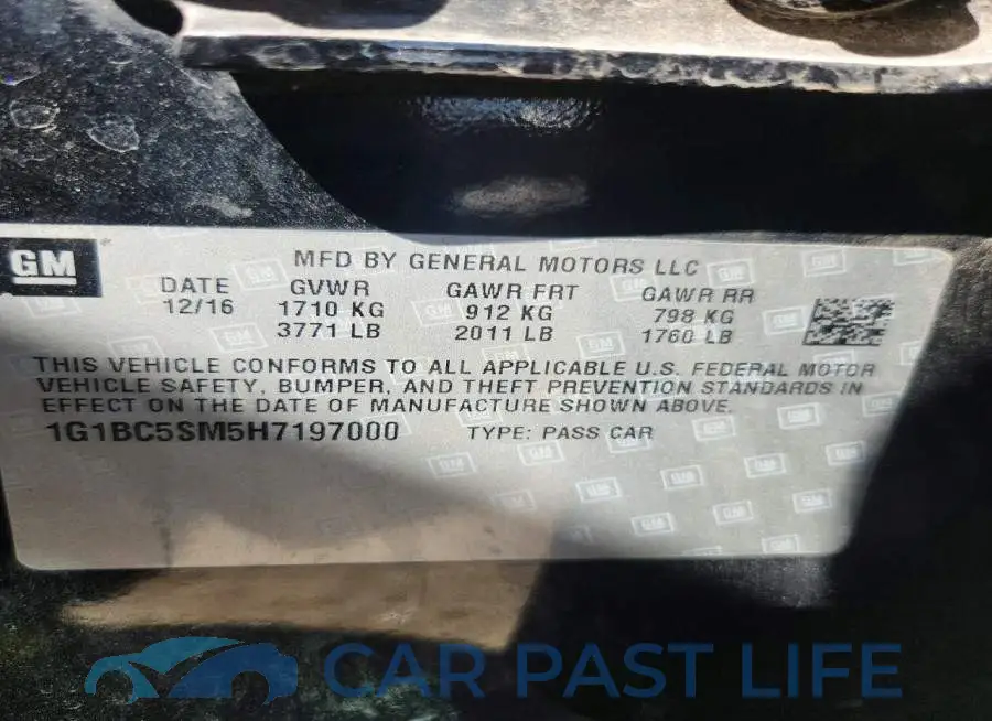 1G1BC5SM5H7197000# 12