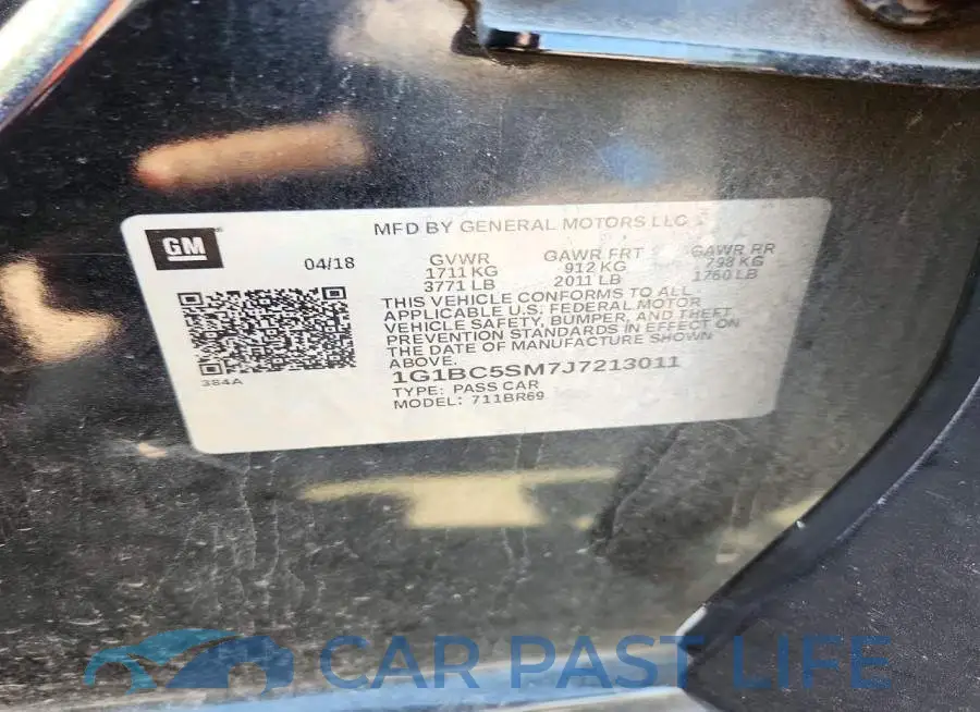 1G1BC5SM7J7213011# 12