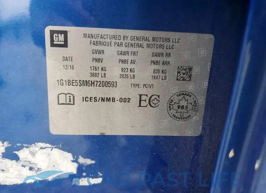 1G1BE5SM6H7200593# 12