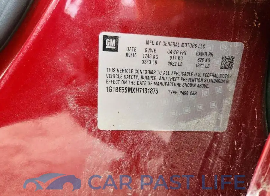 1G1BE5SMXH7131875# 12