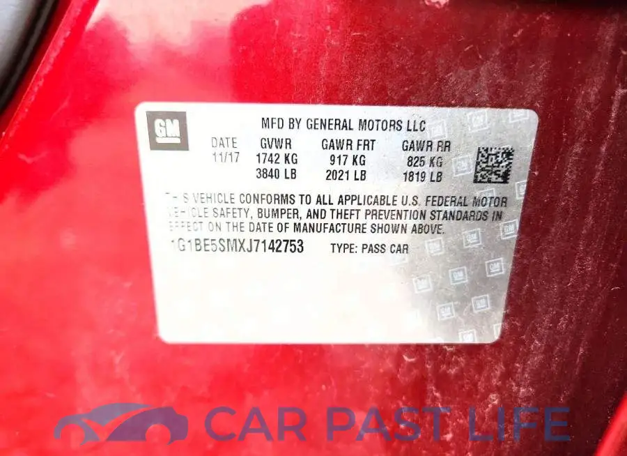 1G1BE5SMXJ7142753# 12