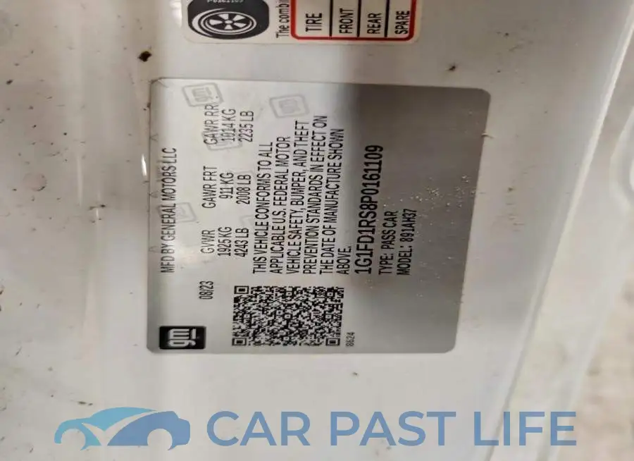 1G1FD1RS8P0161109# 12