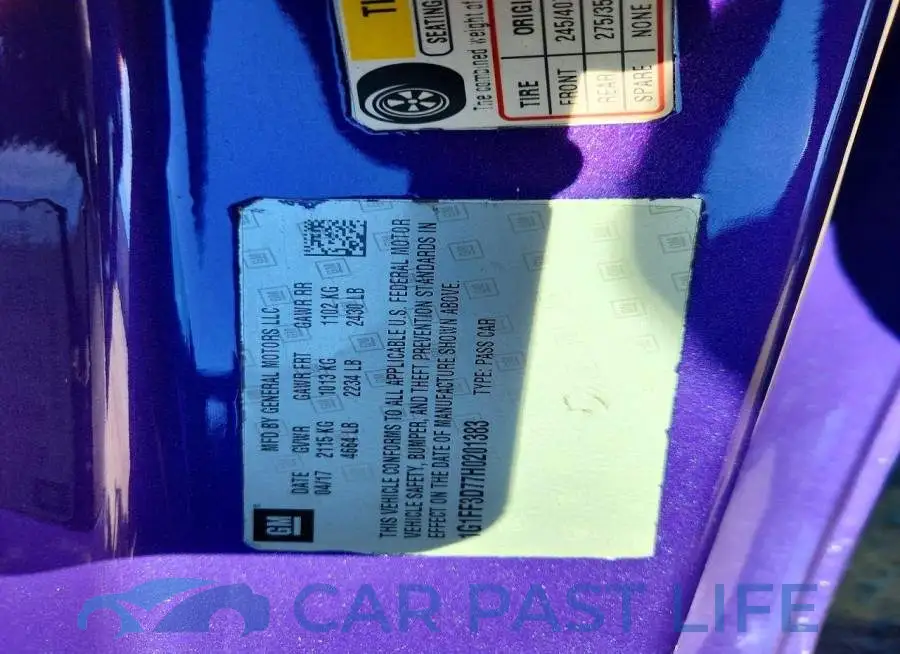 1G1FF3D77H0201383# 12