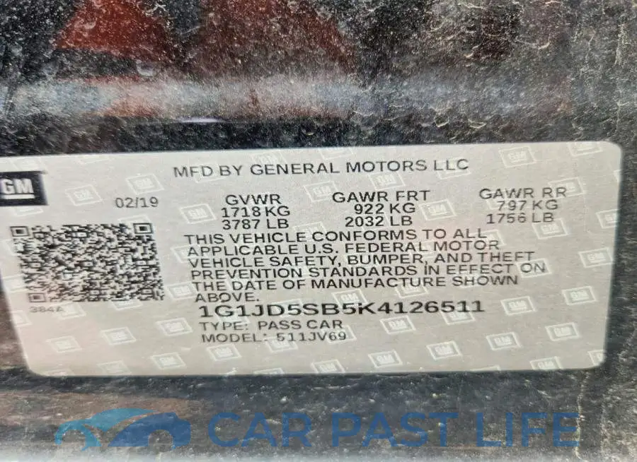 1G1JD5SB5K4126511# 12