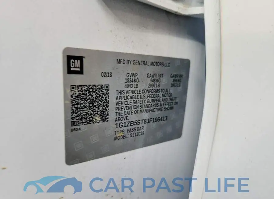 1G1ZB5ST8JF196413# 12