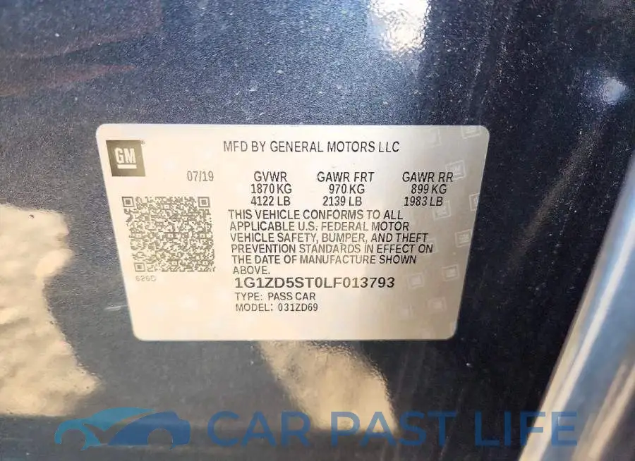 1G1ZD5ST0LF013793# 12