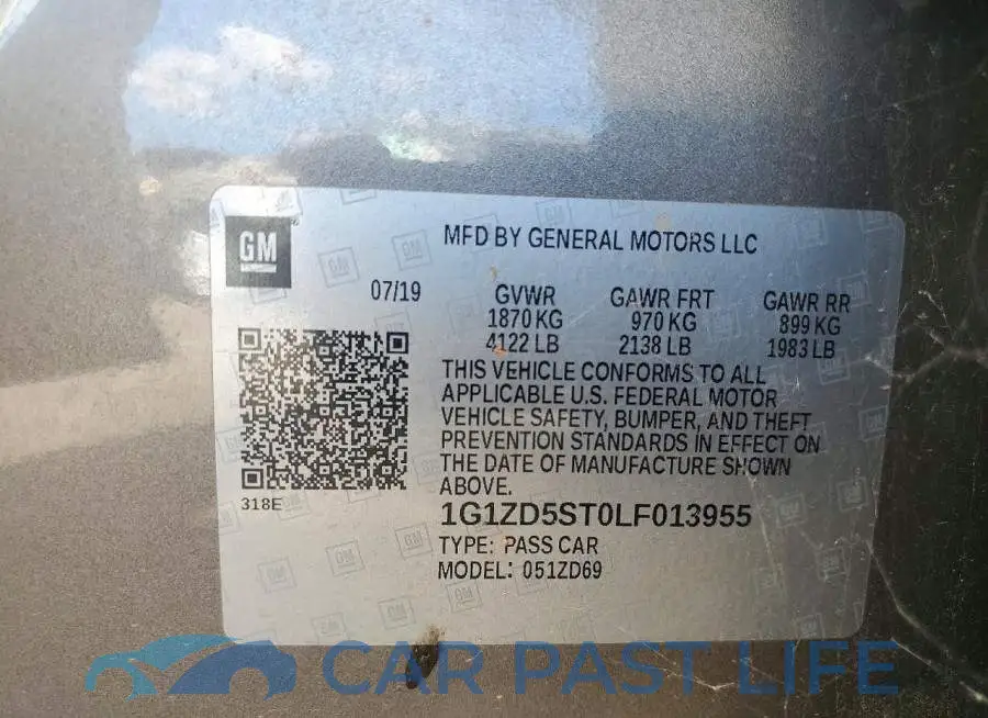 1G1ZD5ST0LF013955# 12