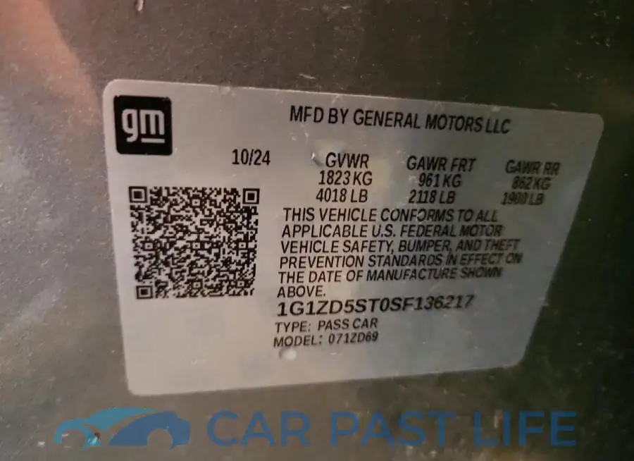 1G1ZD5ST0SF136217# 12