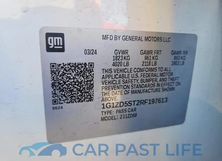 1G1ZD5ST2RF197613# 13