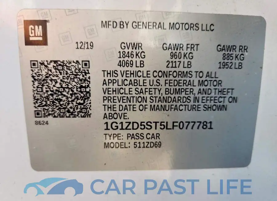 1G1ZD5ST5LF077781# 12