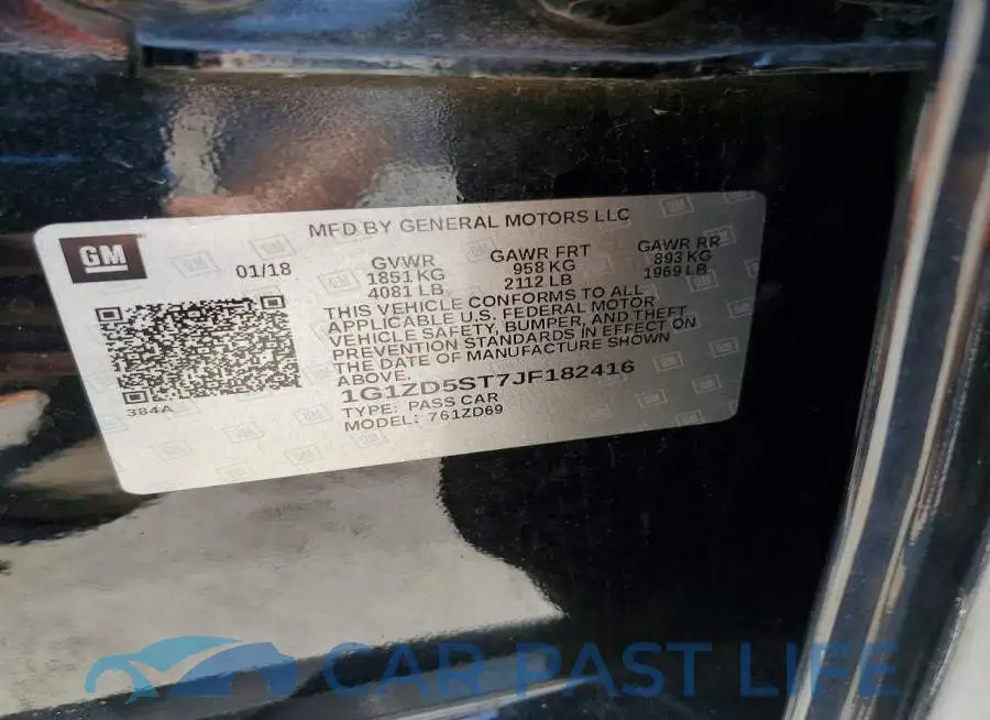 1G1ZD5ST7JF182416# 12